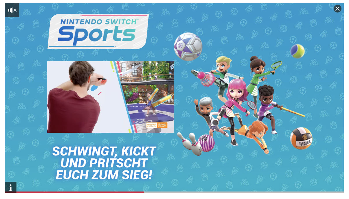 Nintendo Switch Sports Scroller Banner